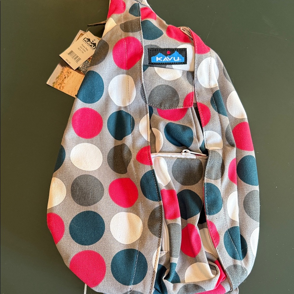 KAVU Multicolor Polka Dot Sling Bag
